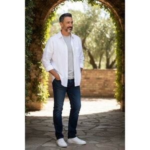 Tommy Bahama Destination Wedding Signature Brite-White Cotton Marlin Relax Shirt